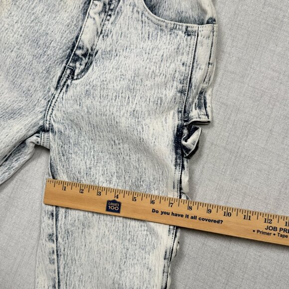 Vintage TRAFFIC Side Ribbon Ice Wash Slim Fit Jeans High Waist Size W26xL28.5 - Picture 13 of 16